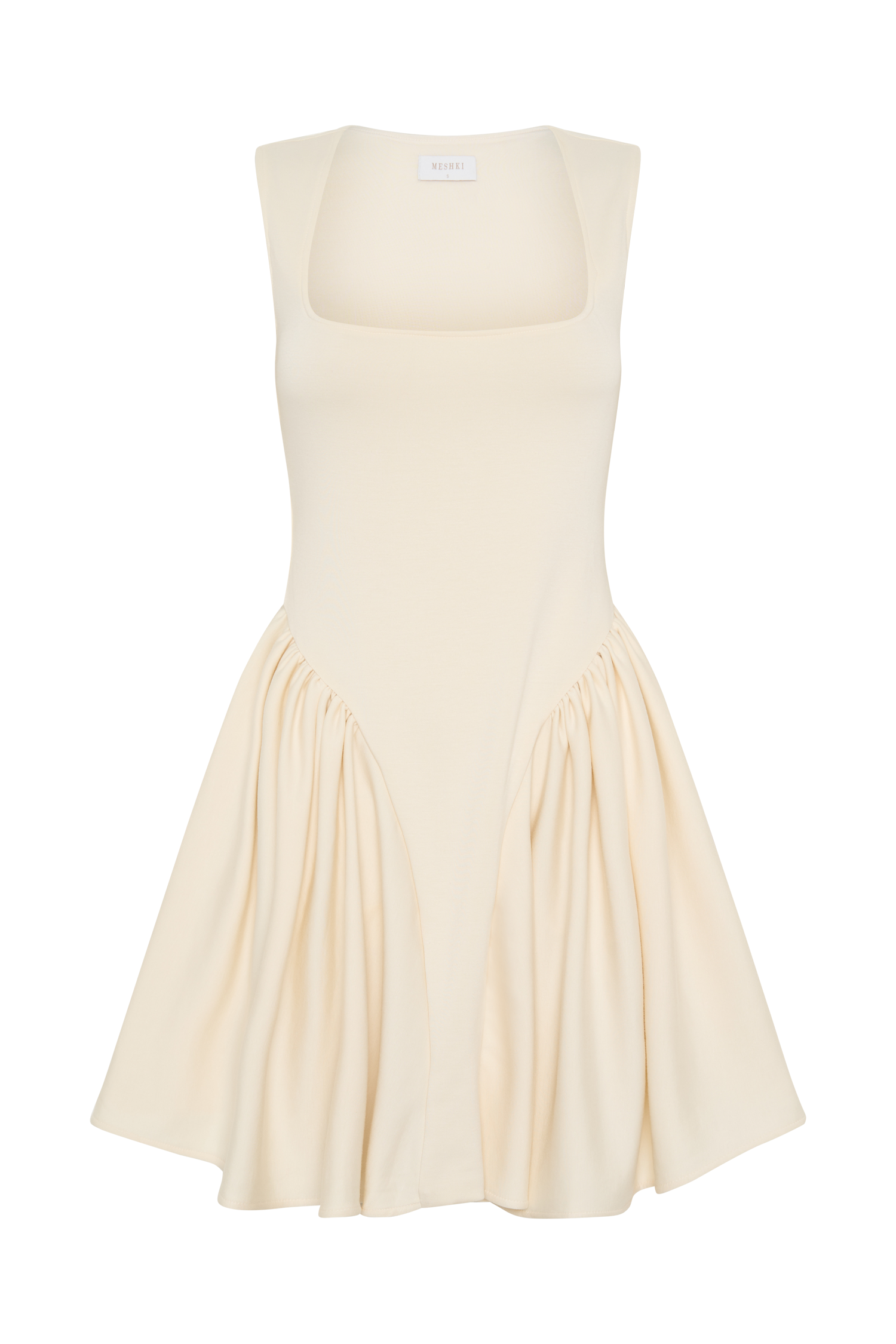 Sharon Scuba Jersey Mini Dress - Ivory